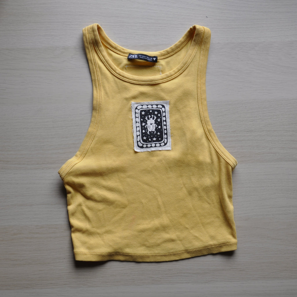 Yellow Patchwork Singlet