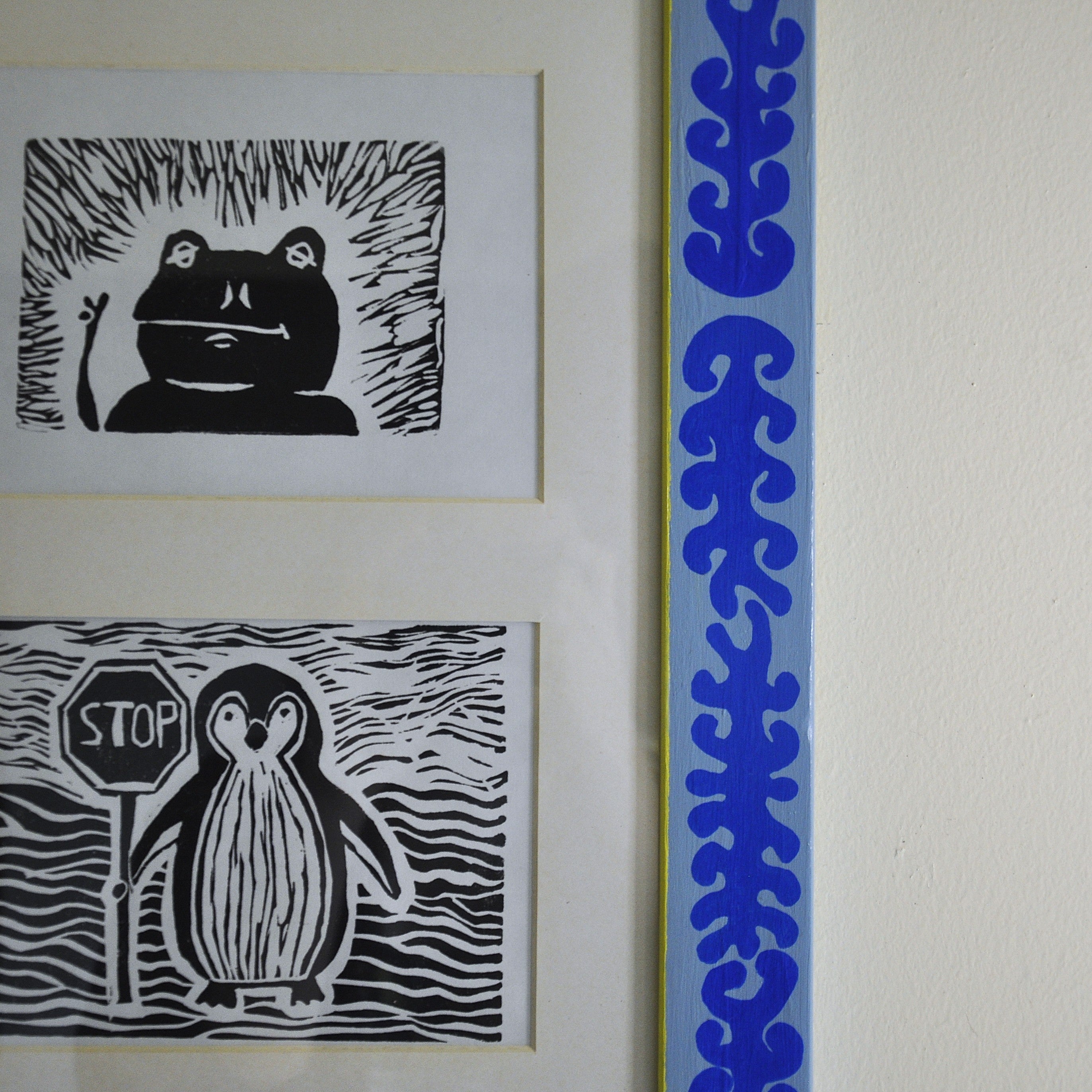 Hand Painted Trio Frame