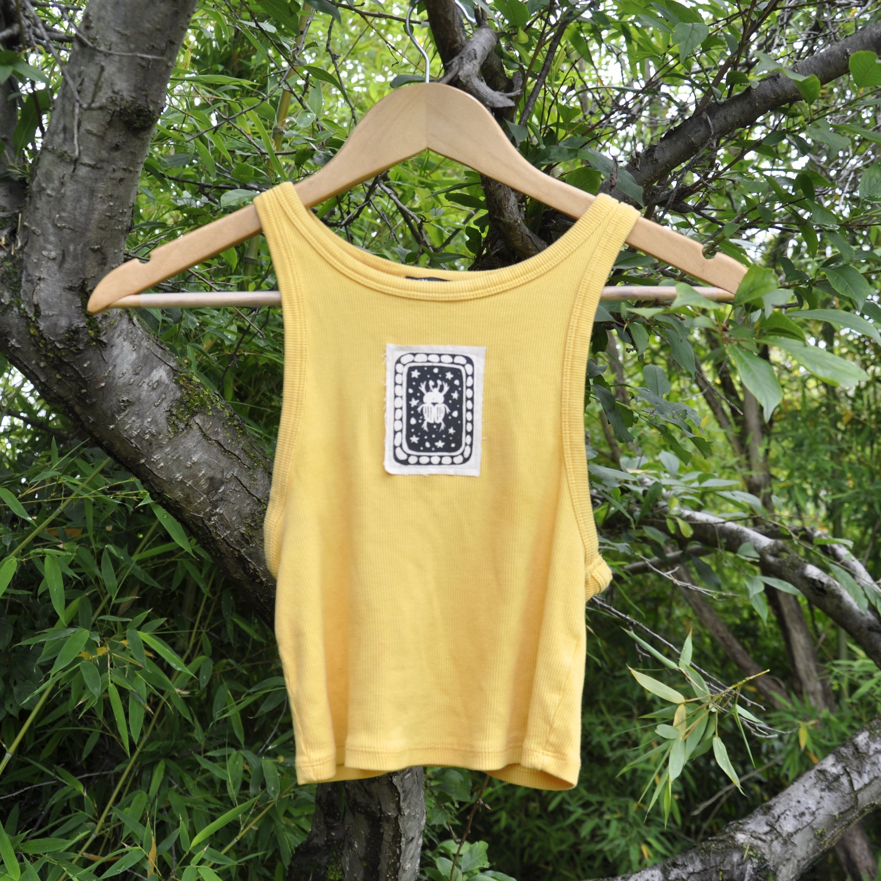 Yellow Patchwork Singlet