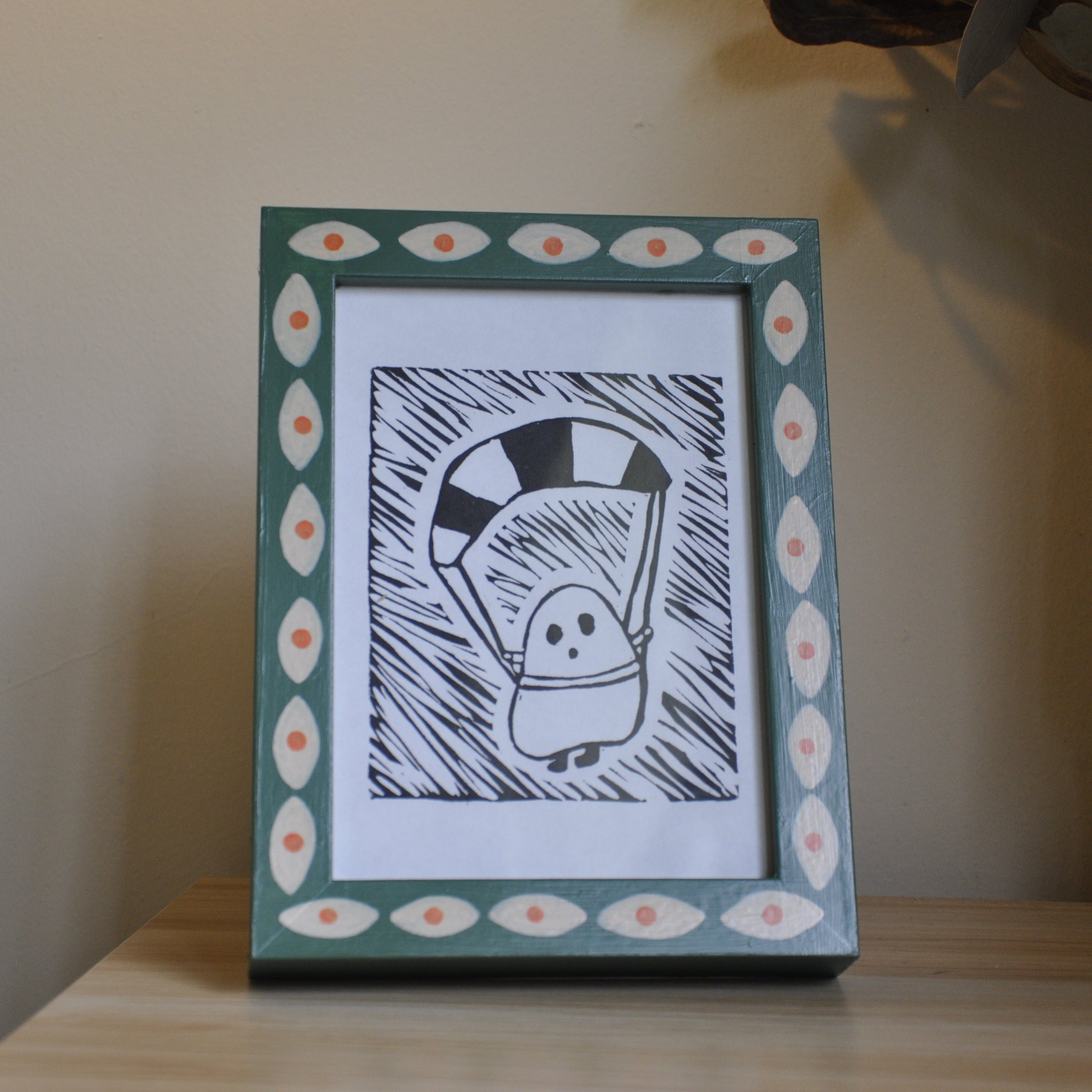 Hand Painted Green Frame