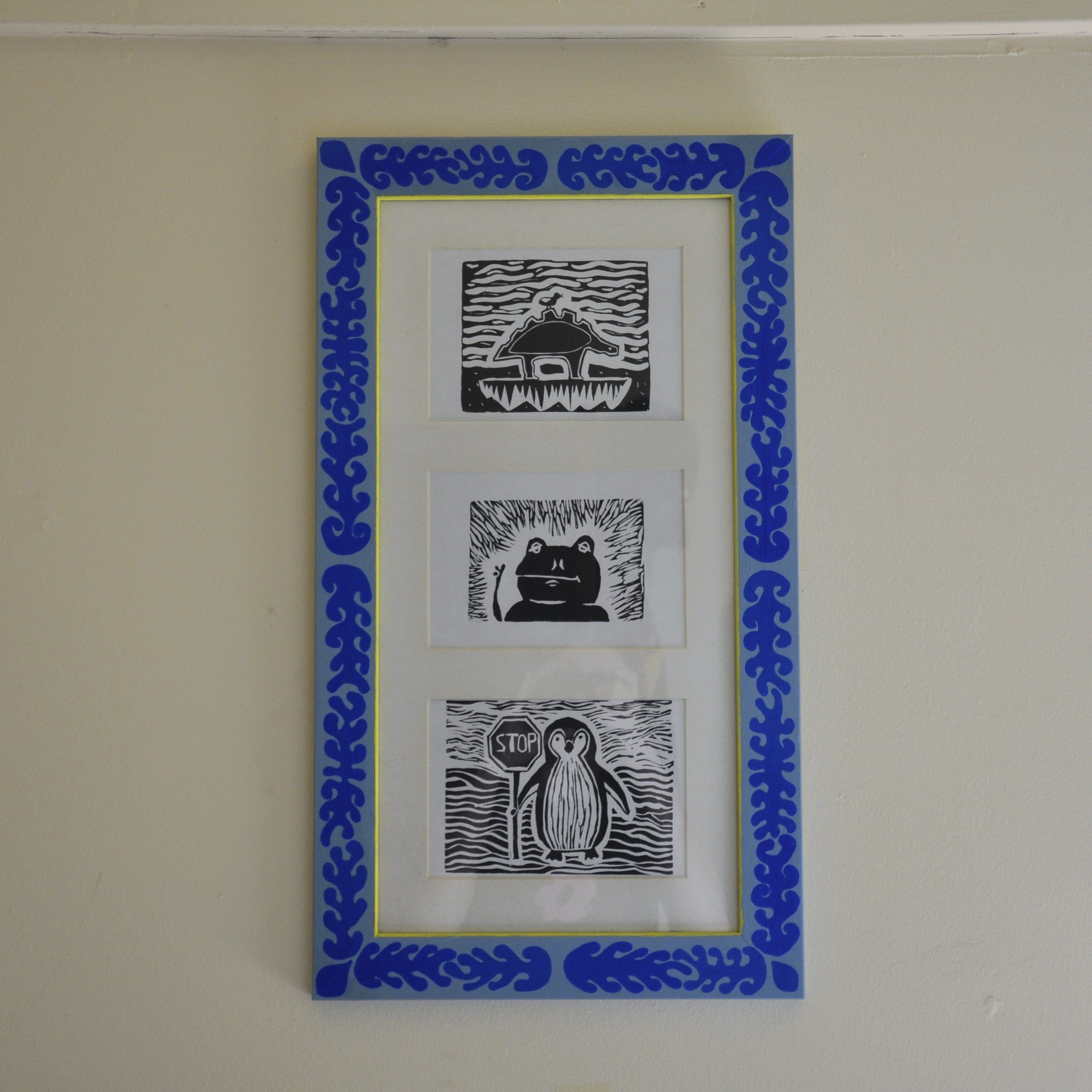 Hand Painted Trio Frame