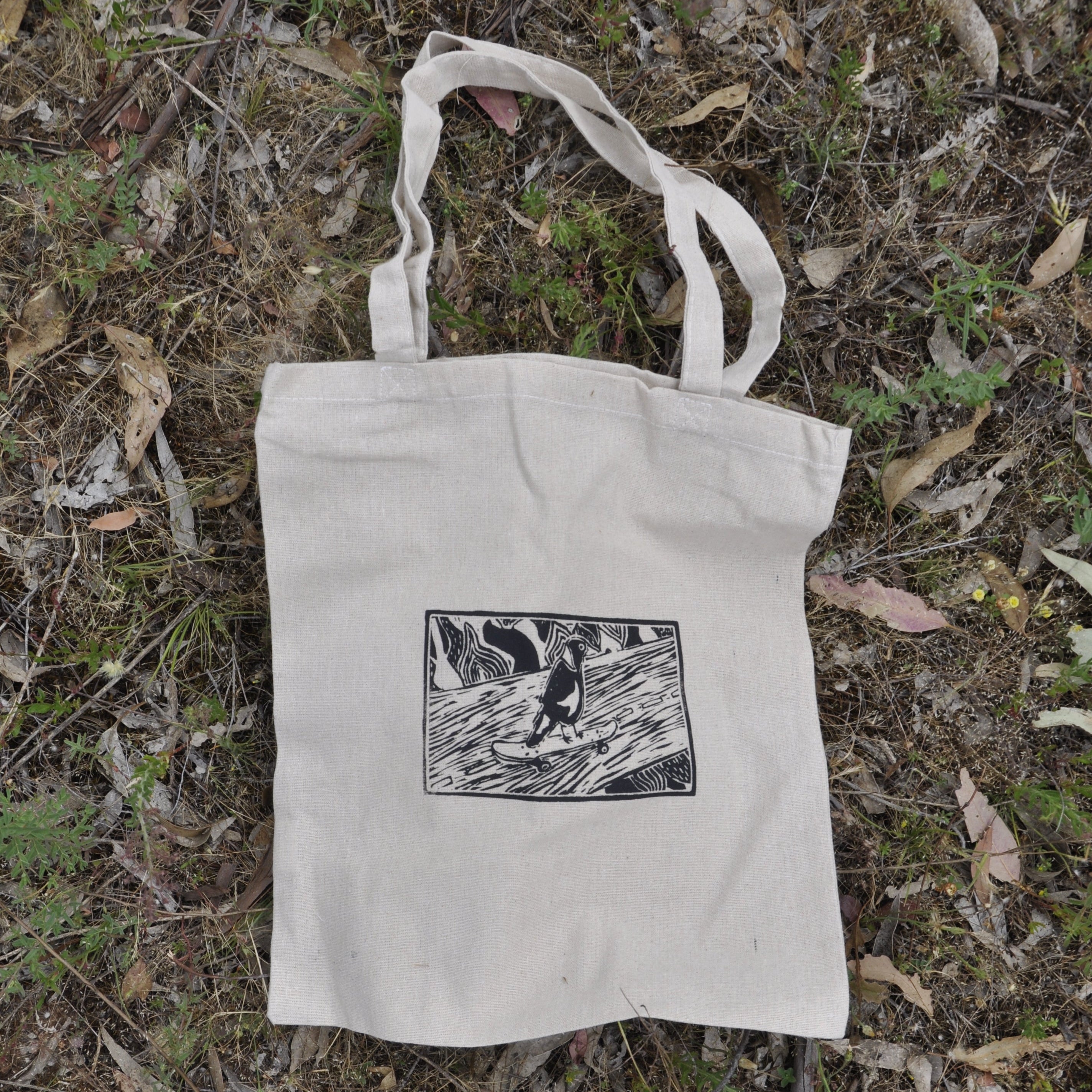 Skater Magpie Tote Bag