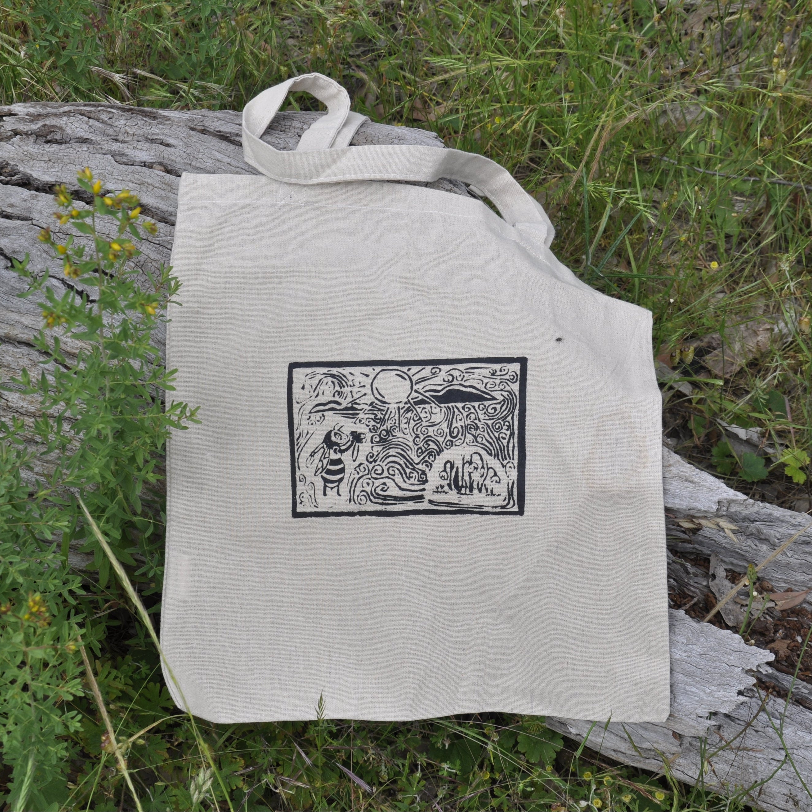 Hungry Bumble Bee Tote Bag