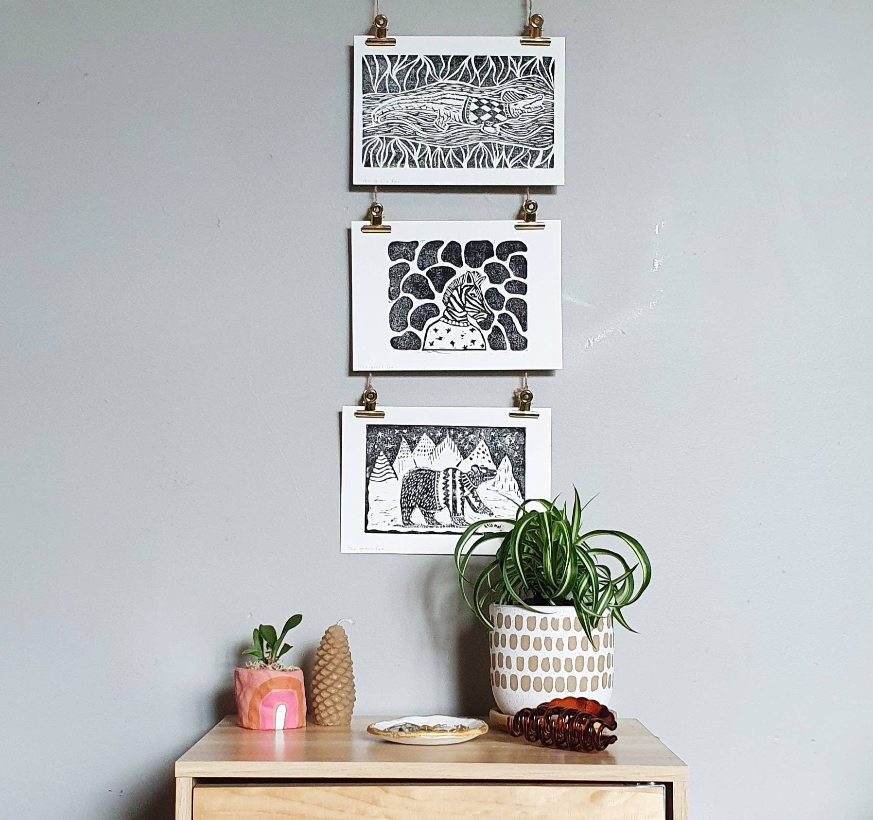 Set Of Three Sweatshirt Series Prints